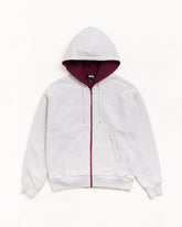 DOUBLE FACED ZIP HOODIE