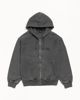 BASIC STÜSSY ZIP HOODIE